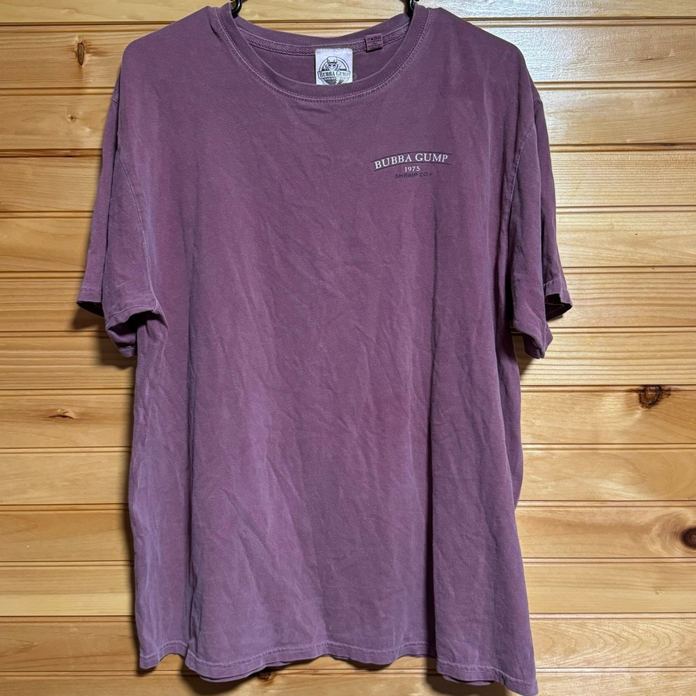 Bubba Gump Shrimp Co Dark Mauve Gatlinburg Tee Size Large